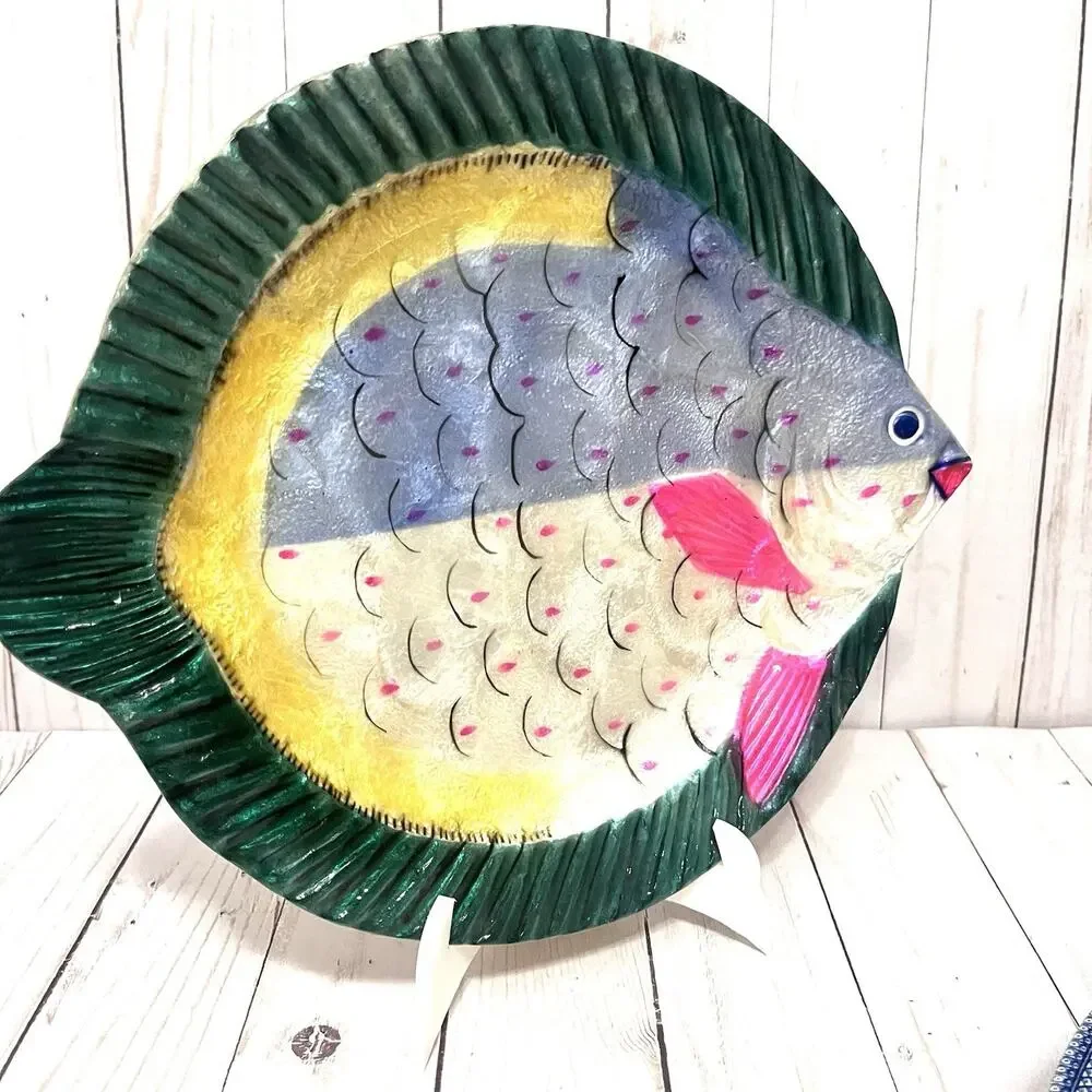 Studio Nova Philippines Island Fish Natural Kappa Shell Serveware Platter Dish